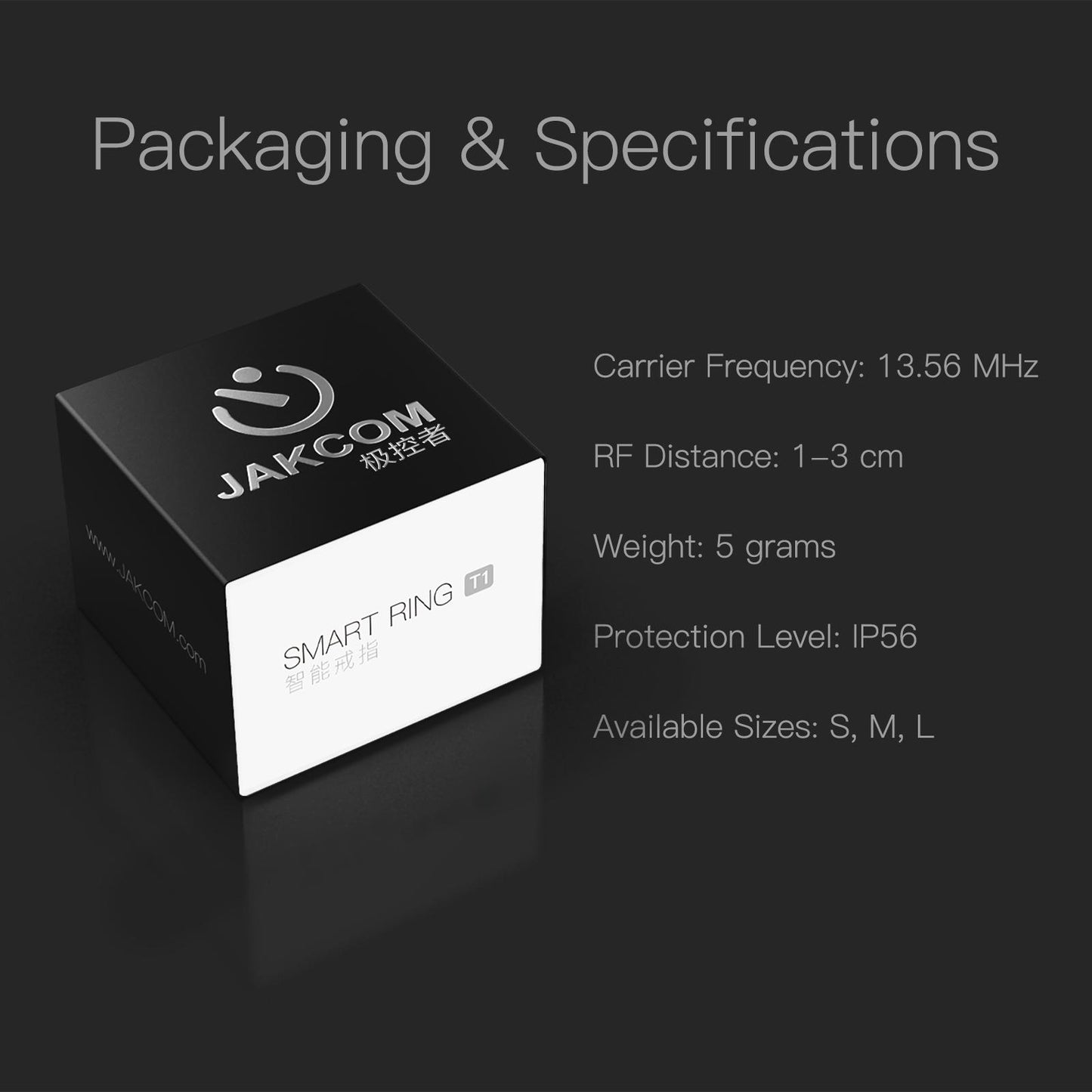 JAKCOM T1 Smart Ring (Tesla Edition)